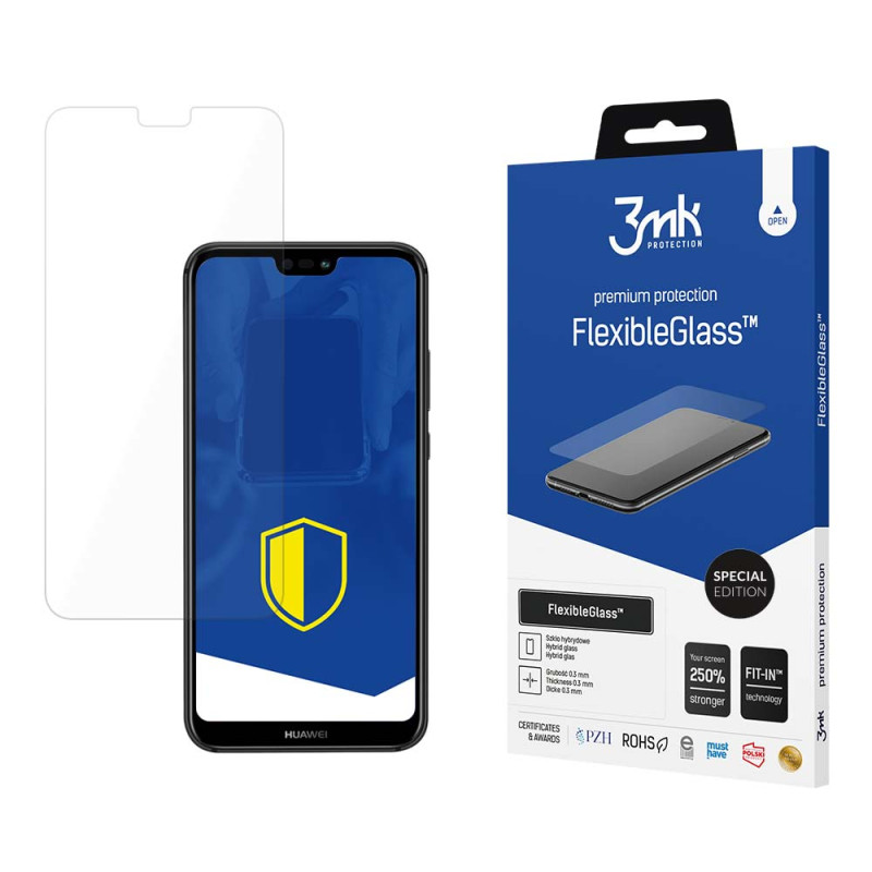 3mk FlexibleGlass™ Special Edition hibridinis stiklas, skirtas Huawei P20 Lite