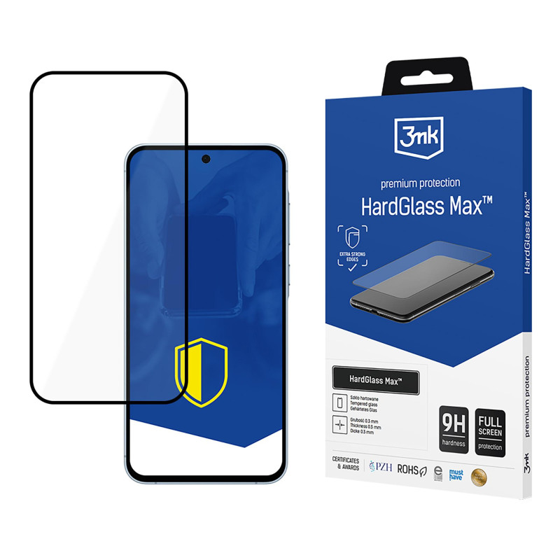 9H 3mk HardGlass Max™ stiklas, skirtas Samsung Galaxy A55 5G