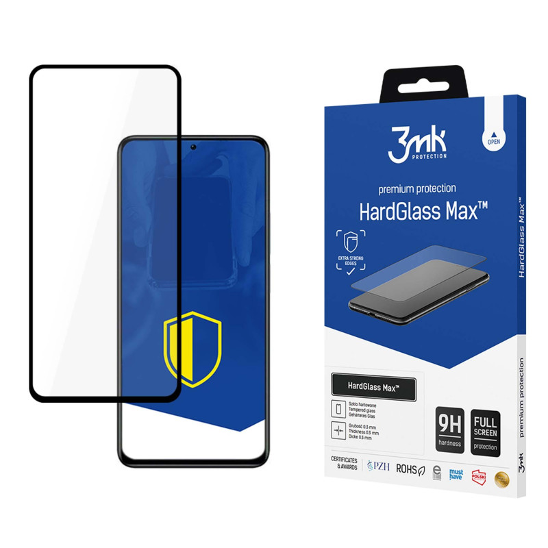 9H 3mk HardGlass Max™ stiklas ant Xiaomi Redmi Note 11 Pro / 11 Pro 5G