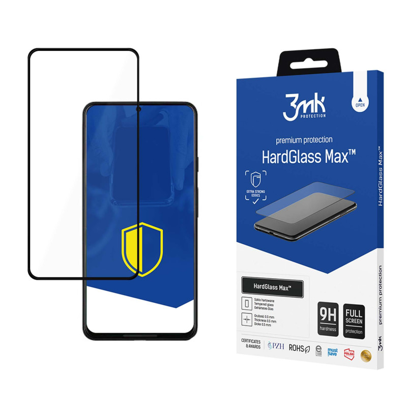 9H 3mk HardGlass Max™ stiklas, skirtas „Google Pixel 7 5G“.