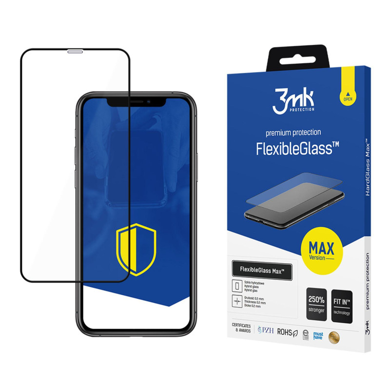 9H 3mk HardGlass Max™ stiklas, skirtas iPhone 11