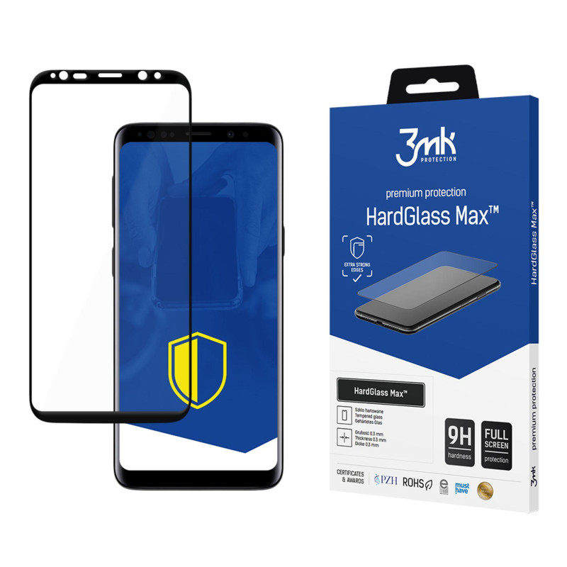9H 3mk HardGlass Max™ stiklas, skirtas Samsung Galaxy S9+