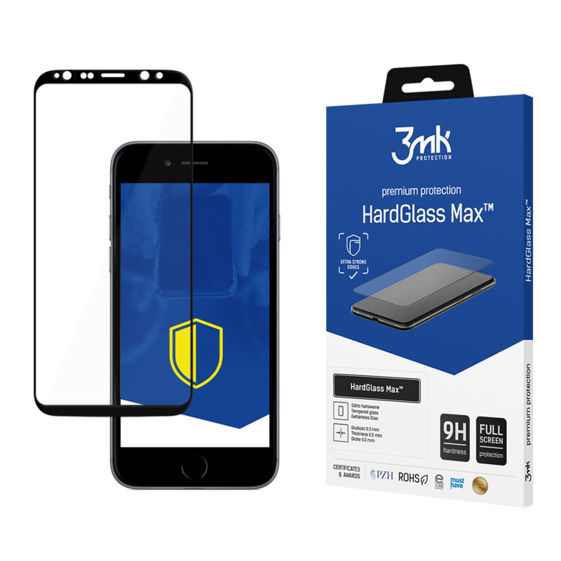 9H 3mk HardGlass Max™ stiklas, skirtas Samsung Galaxy S8+ / S9+