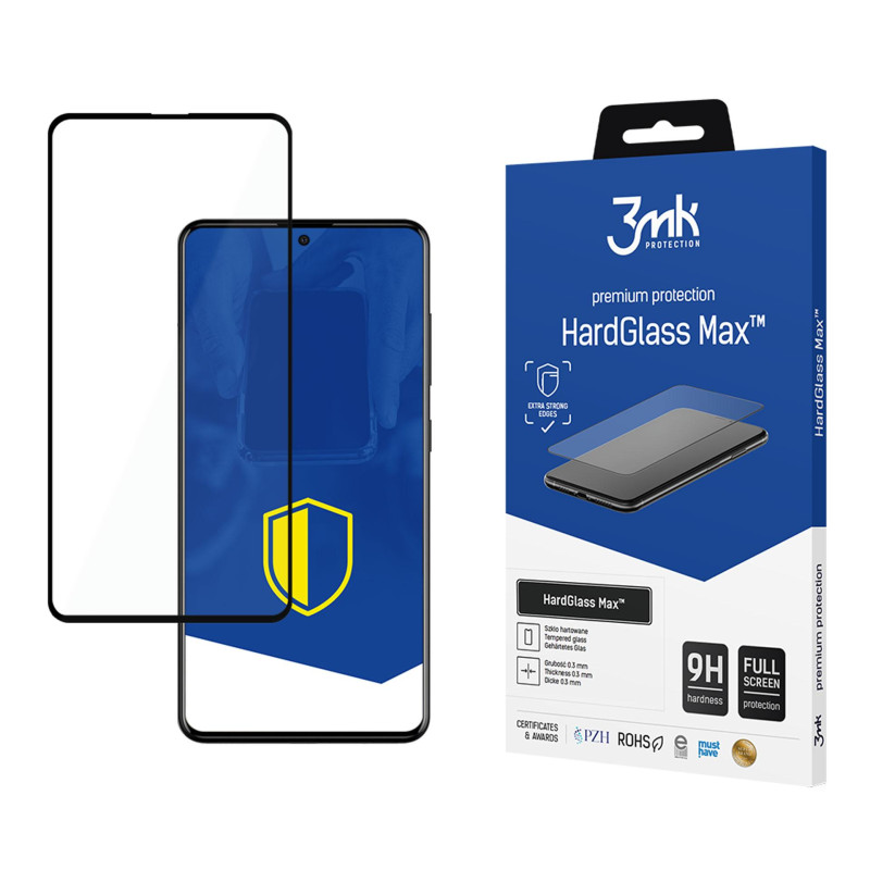 9H 3mk HardGlass Max™ stiklas, skirtas Samsung Galaxy A51 / A52 / A52 5G / A52s 5G 9H 3mk HardGlass Max™ stiklas, skirtas Samsung Galaxy A51 / A52 / A52 5G / A52s 5G