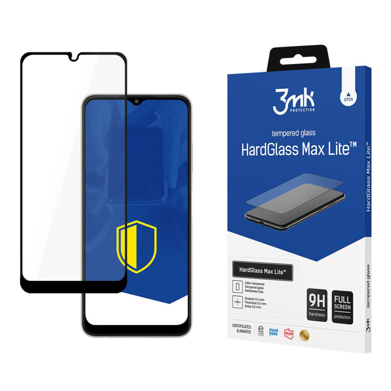 9H 3mk HardGlass Max Lite™ stiklas, skirtas Samsung Galaxy A22 5G