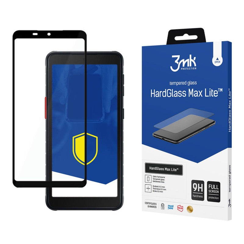 9H 3mk HardGlass Max Lite™ stiklas, skirtas Samsung Galaxy Xcover 5