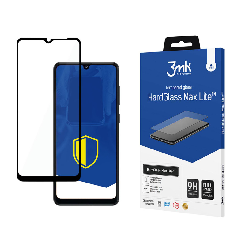 9H 3mk HardGlass Max Lite™ stiklas, skirtas Samsung Galaxy A32 5G