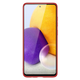 Dux Ducis Yolo elegantiškas dėklo dangtelis pagamintas iš ekologiškos odos, skirtas Samsung Galaxy A72 4G raudonas