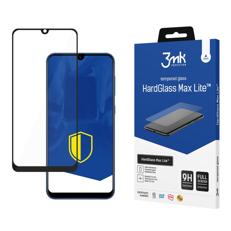 9H 3mk HardGlass Max Lite™ stiklas, skirtas Samsung Galaxy A40