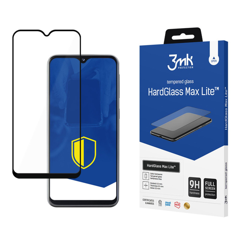 9H 3mk HardGlass Max Lite™ stiklas, skirtas Samsung Galaxy A20e