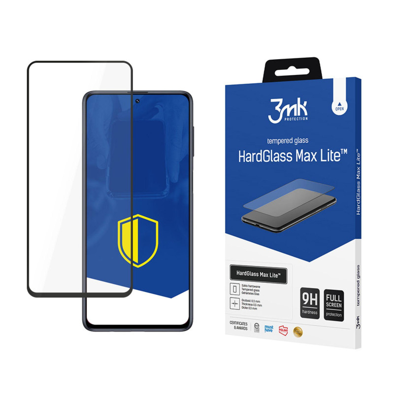 9H 3mk HardGlass Max Lite™ stiklas, skirtas Samsung Galaxy M51