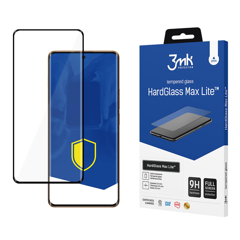 9H 3mk HardGlass Max Lite™ stiklas, skirtas Realme 11 Pro / 11 Pro+ / Moto Edge 30 Ultra / 40 Pro