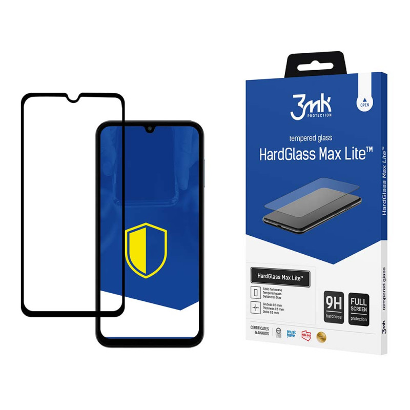9H 3mk HardGlass Max Lite™ stiklas, skirtas Samsung Galaxy M15 5G