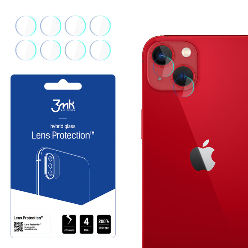 3mk Lens Protection™ hibridinis fotoaparato stiklas, skirtas iPhone 13