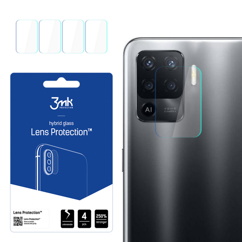 3mk Lens Protection™ hibridinis fotoaparato stiklas, skirtas Oppo Reno 5 Lite