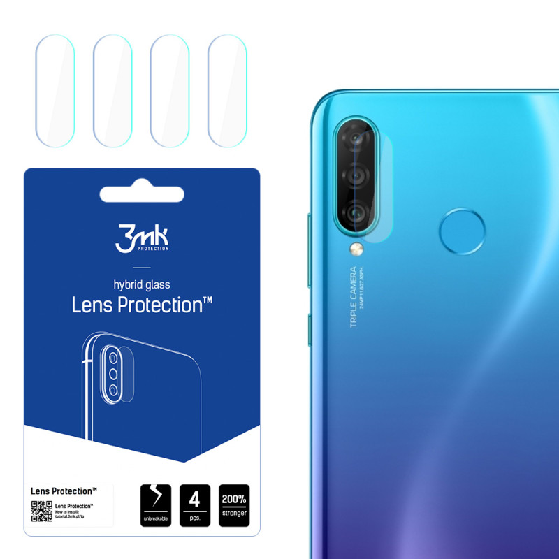 3mk Lens Protection™ hibridinis fotoaparato stiklas, skirtas Huawei P30 Lite