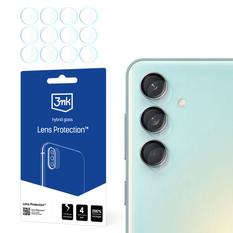 3mk Lens Protection™ hibridinis fotoaparato stiklas, skirtas Samsung Galaxy M55