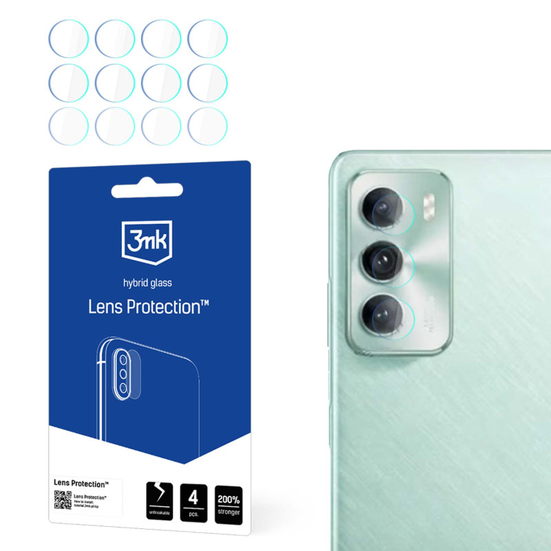 3mk objektyvo apsaugos kameros dangtelis, skirtas Oppo Reno 12 Pro