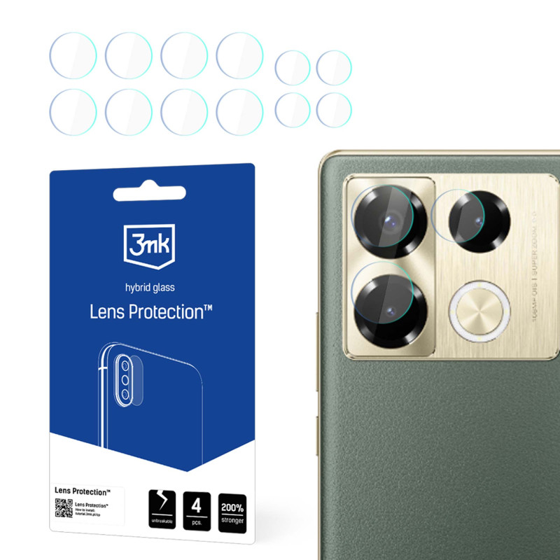 3mk objektyvo apsaugos kameros dangtelis, skirtas Infinix Note 40 Pro