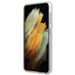 Guess Marble Collection dėklas, skirtas Samsung Galaxy S21+ - juodas