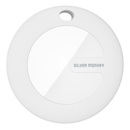 Silver Monkey Tag Bicycle Bell ieškiklis dviračio varpelio formos - juodas