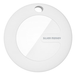 Silver Monkey Tag Carbon IP67 lokatorius su Apple Find My - juodas