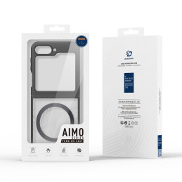 Dux Ducis Aimo Mag dėklas, skirtas Samsung Galaxy Z Flip 6 - juodas