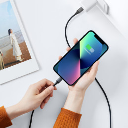 Ugreen US387 Lightning – USB-C MFI PD kabelis 20W 480Mb/ s 1m – juodas