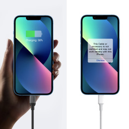 Ugreen US387 Lightning – USB-C MFI PD kabelis 20W 480Mb/ s 1m – juodas