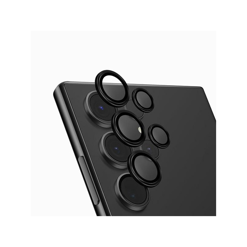 UNIQ Optix aliuminio fotoaparato objektyvo apsauga, skirta Samsung Galaxy S24 Ultra fotoaparato objektyvui su aplikatori...
