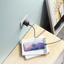 Ugreen USB Type C 25W Power Delivery įkroviklis + USB Type C laidas 2m juodas (50581)