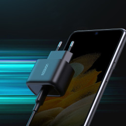 Ugreen USB Type C 25W Power Delivery įkroviklis + USB Type C laidas 2m juodas (50581)