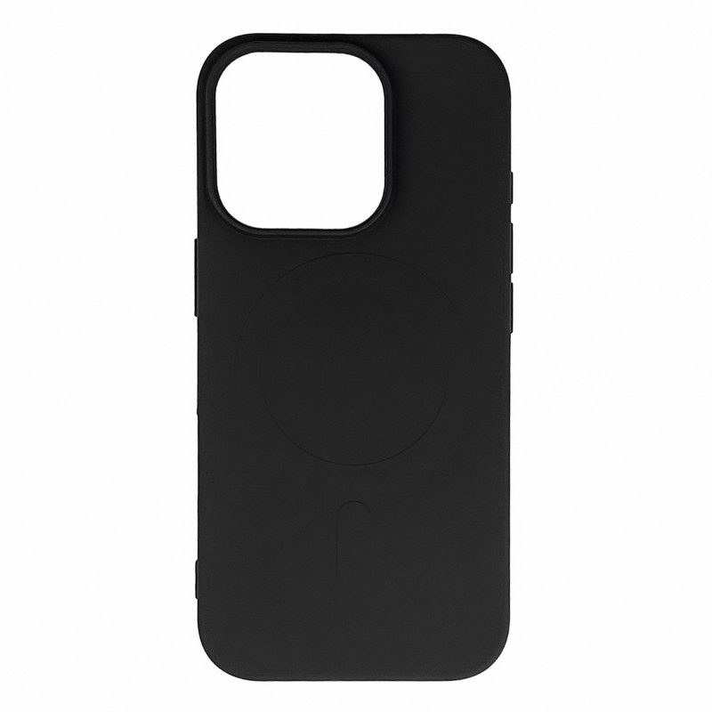 Skystas silikoninis dėklas MagSafe skirtas iPhone 16 Pro Max - juodas