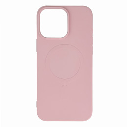 Skystas silikoninis dėklas MagSafe skirtas iPhone 16 Pro Max - šviesiai rožinis