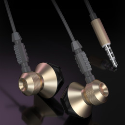 „Dudao“ metalinės laidinės į ausis įdedamos ausinės, 3,5 mm mini lizdas, pilkos spalvos (X2C-Grey)