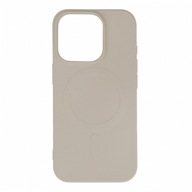 Skystas silikoninis dėklas MagSafe skirtas iPhone 16 Pro Max - smėlio spalvos