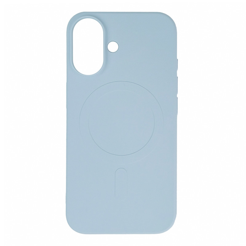Skystas silikoninis dėklas MagSafe skirtas iPhone 16 - mėlynas