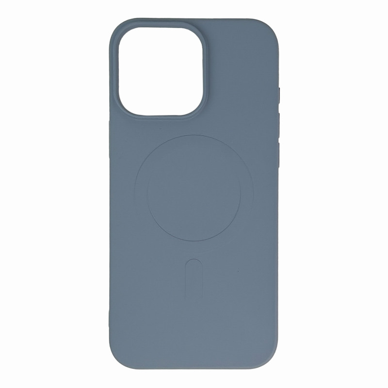 Skystas silikoninis dėklas MagSafe skirtas iPhone 16 Pro - šviesiai pilkas