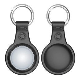 Dux Ducis 4x silikoninio dėklo raktų pakabuko dėklo rinkinys, skirtas Apple AirTag Locator (4 spalvos: juoda, žalia, rož...