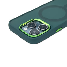 Magnetic Collection MagSafe dėklas iPhone 16 - tamsiai žalias
