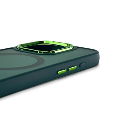 Magnetic Collection MagSafe dėklas iPhone 16 - tamsiai žalias