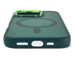 Magnetic Collection MagSafe dėklas iPhone 16 Pro - tamsiai žalias