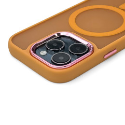 Magnetic Collection MagSafe dėklas iPhone 16 Pro Max - oranžinis