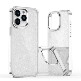 Glitter Case iPhone 16 Pro - skaidrus su blizgučiais
