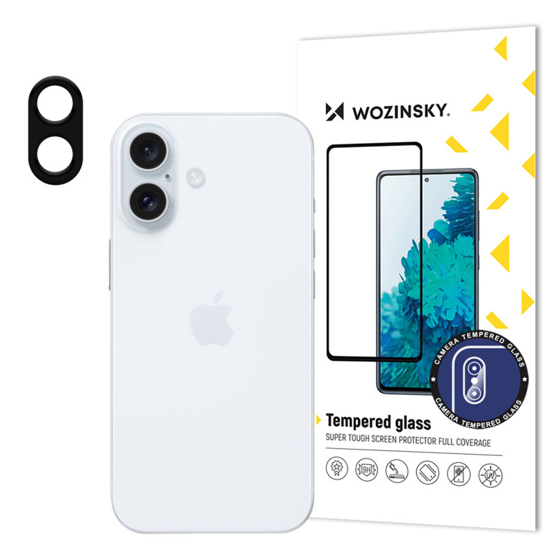 Wozinsky Full Camera Glass 9H grūdintas stiklas skirtas iPhone 16 Plus kamerai