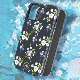 Kingxbar Blossom dėklas papuoštas originaliais Swarovski Crystals iPhone 12 mini multicolor (Gardenia)