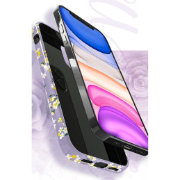Kingxbar Blossom dėklas papuoštas originaliais Swarovski Crystals iPhone 12 mini multicolor (Gardenia)