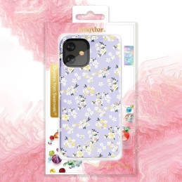 Kingxbar Blossom dėklas papuoštas originaliais Swarovski Crystals iPhone 12 mini multicolor (Gardenia)