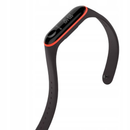 Tech-Protect Smooth dėklas, skirtas Xiaomi Mi Band 3/ 4 - juoda ir raudona