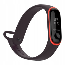 Tech-Protect Smooth dėklas, skirtas Xiaomi Mi Band 3/ 4 - juoda ir raudona